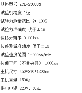 剝離強度試驗機參數